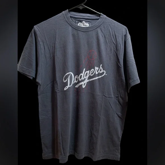 Dodgers Baseball distressed look tee. Red Jacket brand. Size Small. MLB. NWT - Picture 1 of 4